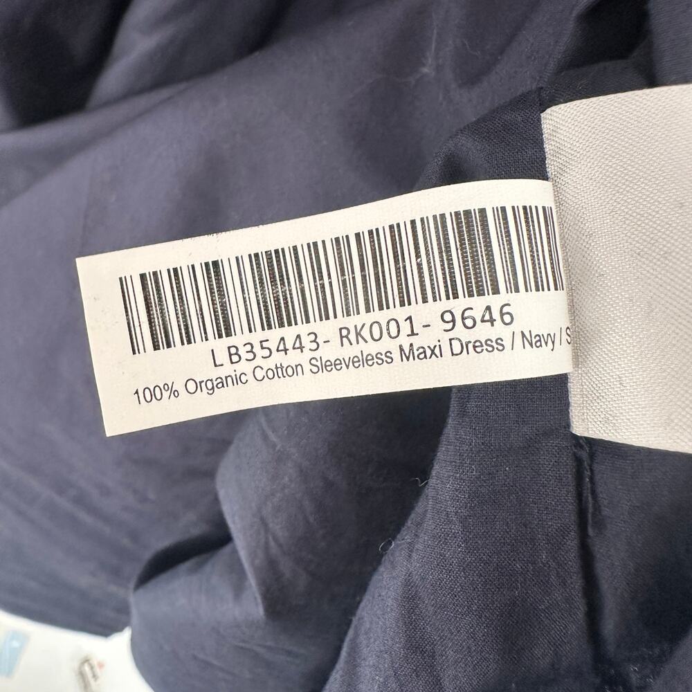 QUINCE NWT Organic Cotton Sleeveless Maxi Dress in Navy // S - Picture 10 of 12